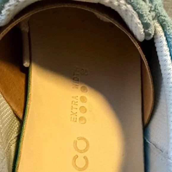 Ecco Sky Blue Golf Shoes  size 38  NWT - Picture 4 of 4